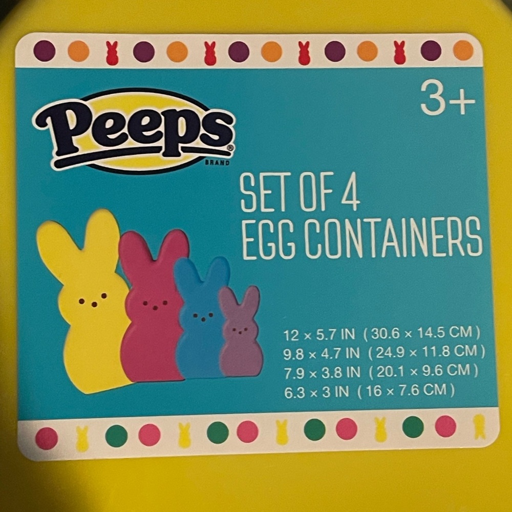 NWOT peep egg containers